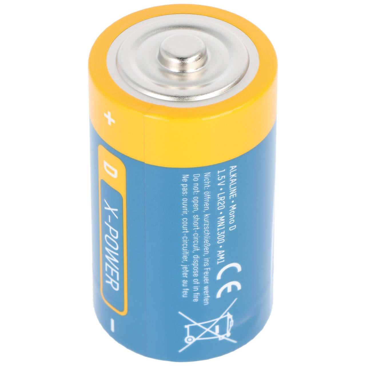 Ansmann X-Power Alkaline Batterie Mono D, LR20, 2er Papierblister-4
