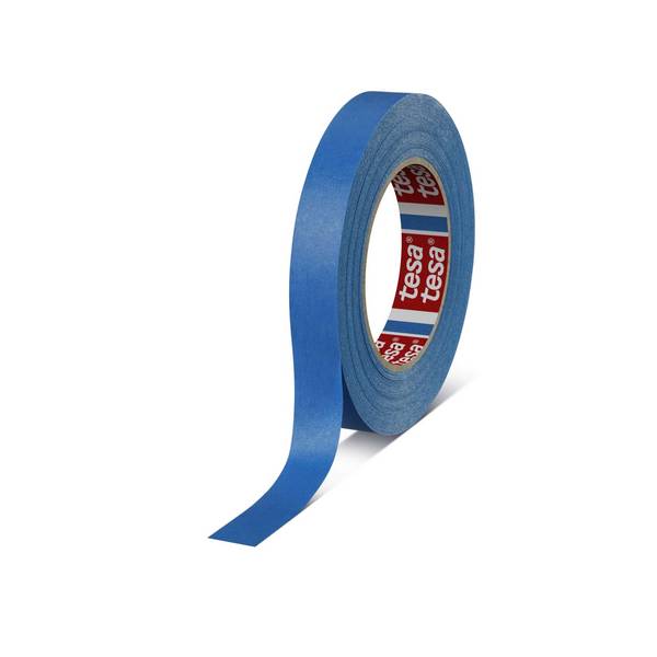 tesakrepp 4308 Blue Krepp Temperaturbeständiges Abdeckband, 50 m x 25 mm, blau