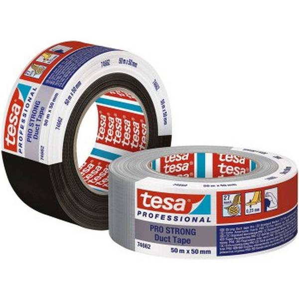 tesa 66462 ECO PRO-STRONG Gewebeband, 50 m x 38 mm, silber-grau