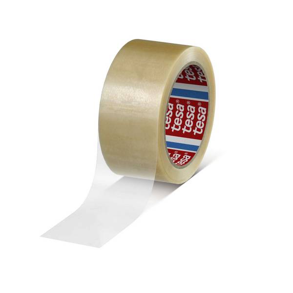 tesapack 4263 Leicht abrollbares PP-Verpackungsklebeband, 66 m x 48 mm, transparent