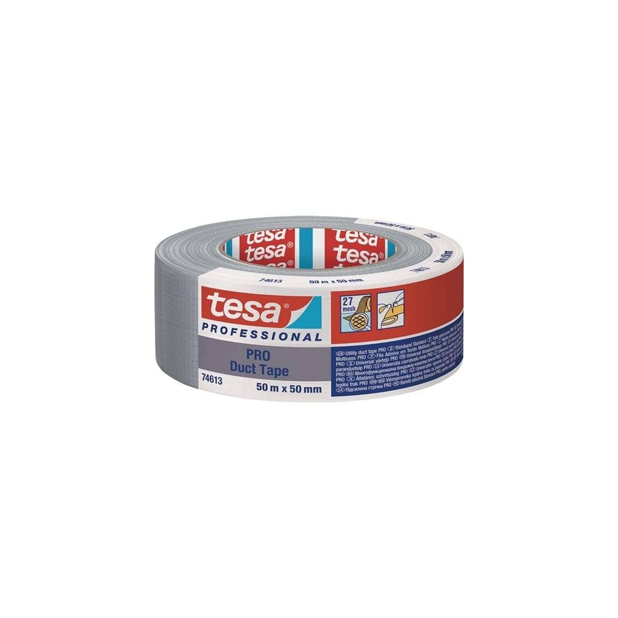 tesa 74613 ECO PRO Gewebeband, 50 m x 50 mm, grau-0