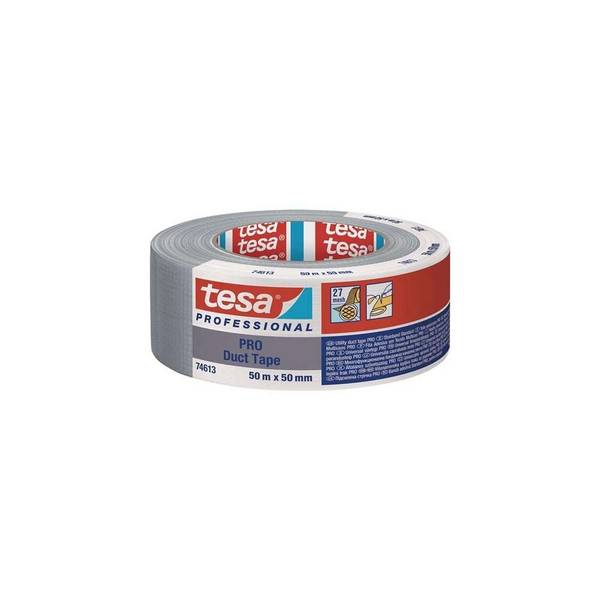 tesa 74613 ECO PRO Gewebeband, 50 m x 50 mm, grau