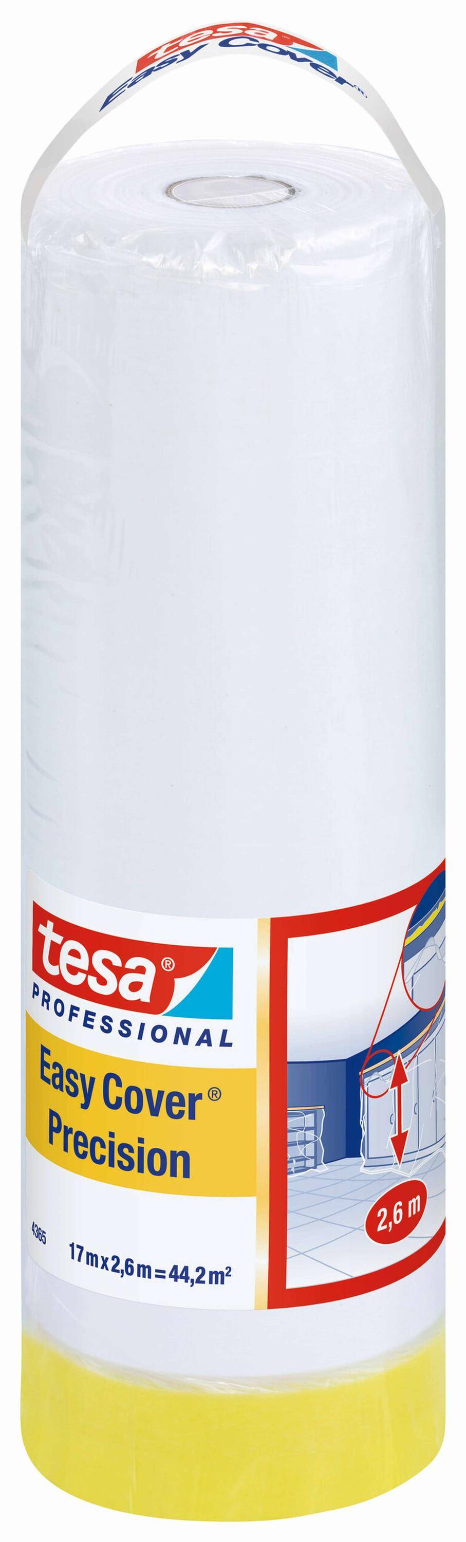 tesa Easy Cover 4365 Präzision 2-in-1: Präzisionskrepp PLUS, 17 m x 2600 mm, gelb-0