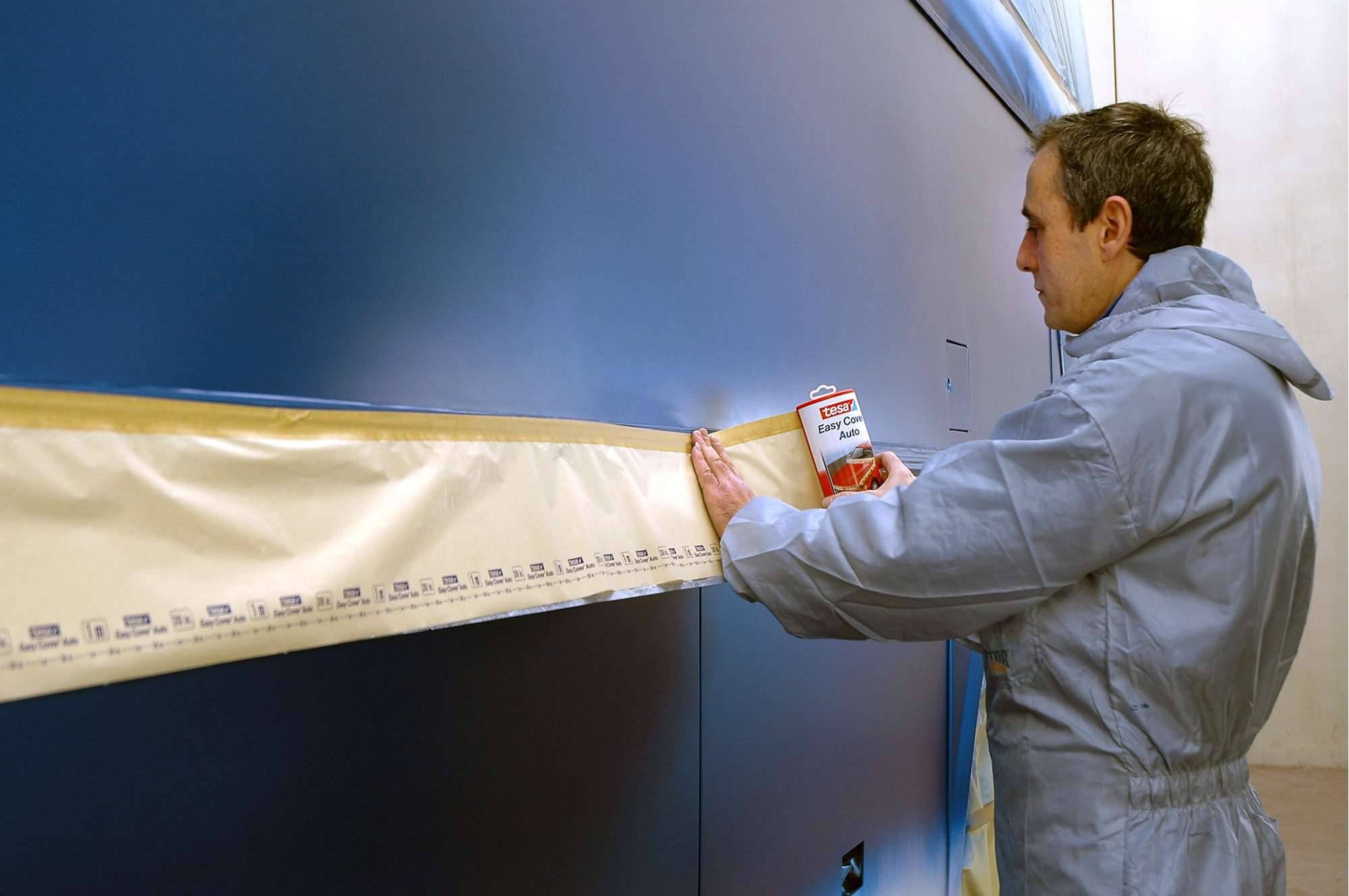tesa Easy Cover 4378 Auto 3-in-1 bis 120°C, 20 m x 1000 mm, braun-2