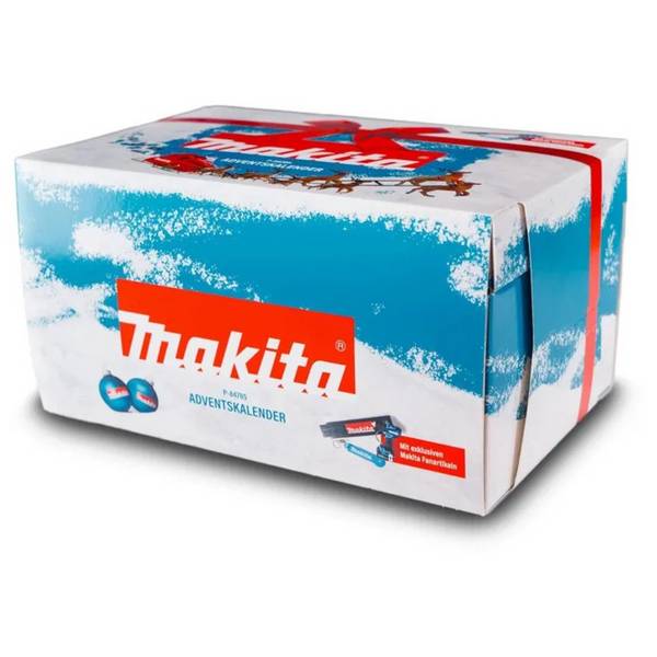 Makita Adventskalender 2025 Install.Baumaterial Werkzeug Messgeräte