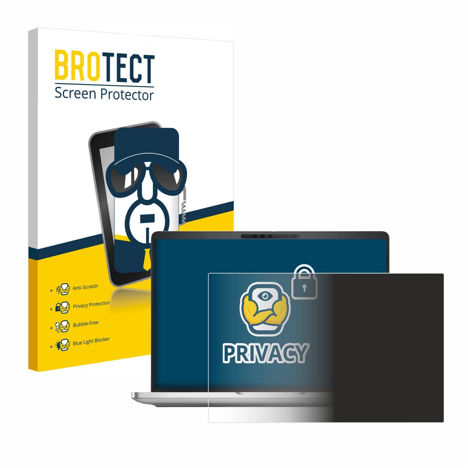 BROTECT Blickschutzfolie für Dell Pro 13 Plus Laptop PB13250 Anti-Spy Privacy Blaulichtschutz Sichtschutzfolie-0