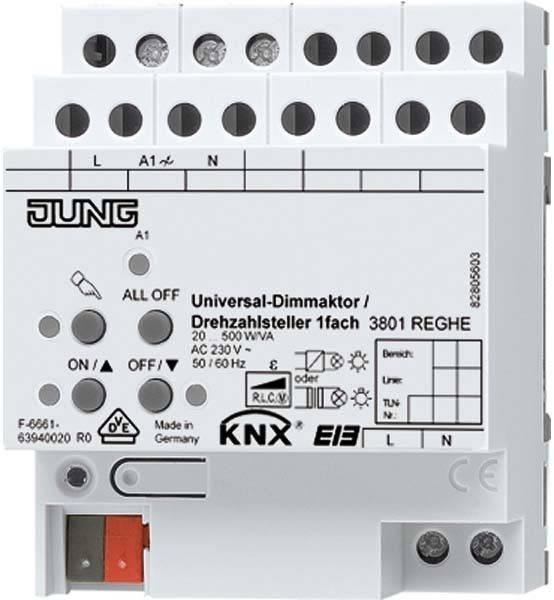 Jung Universal-Dimmaktor 3901REGHE KNX 1fach-0
