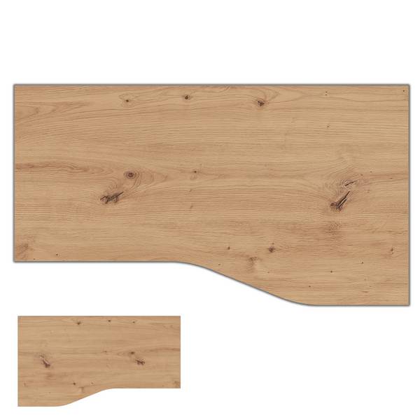 bümö DIY Schreibtischplatte - Dekor: Asteiche, Größe:  180 x 100 cm