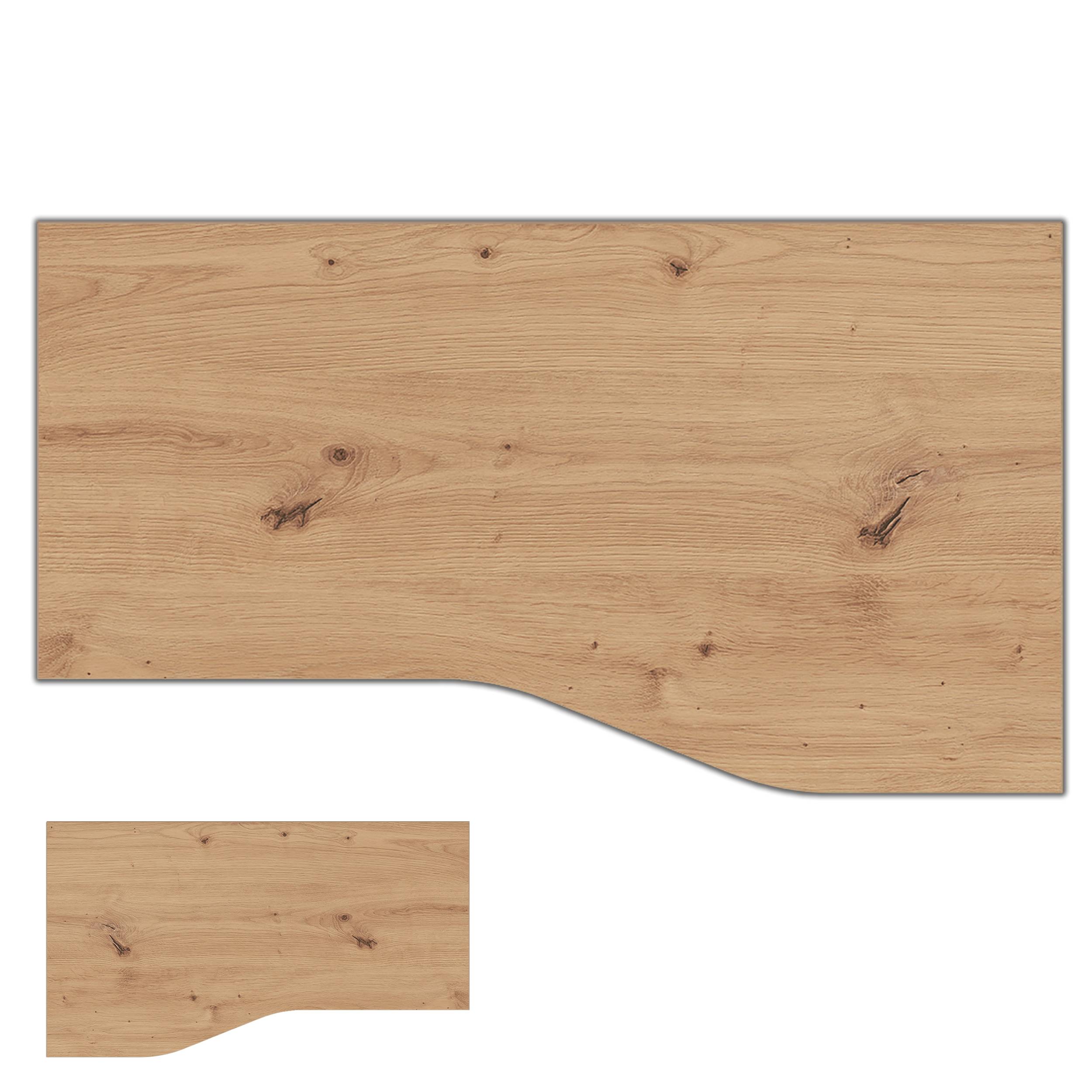 bümö DIY Schreibtischplatte - Dekor: Asteiche, Größe: 180 x 100 cm-0