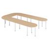 bümö Konferenztisch-Sets Serie-K - Dekor: Eiche, Größe: Set K6 | 380x240 cm