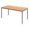 bümö Kantinentisch Serie-V - Optik: Buche/Schwarz, Größe: 160x80 cm