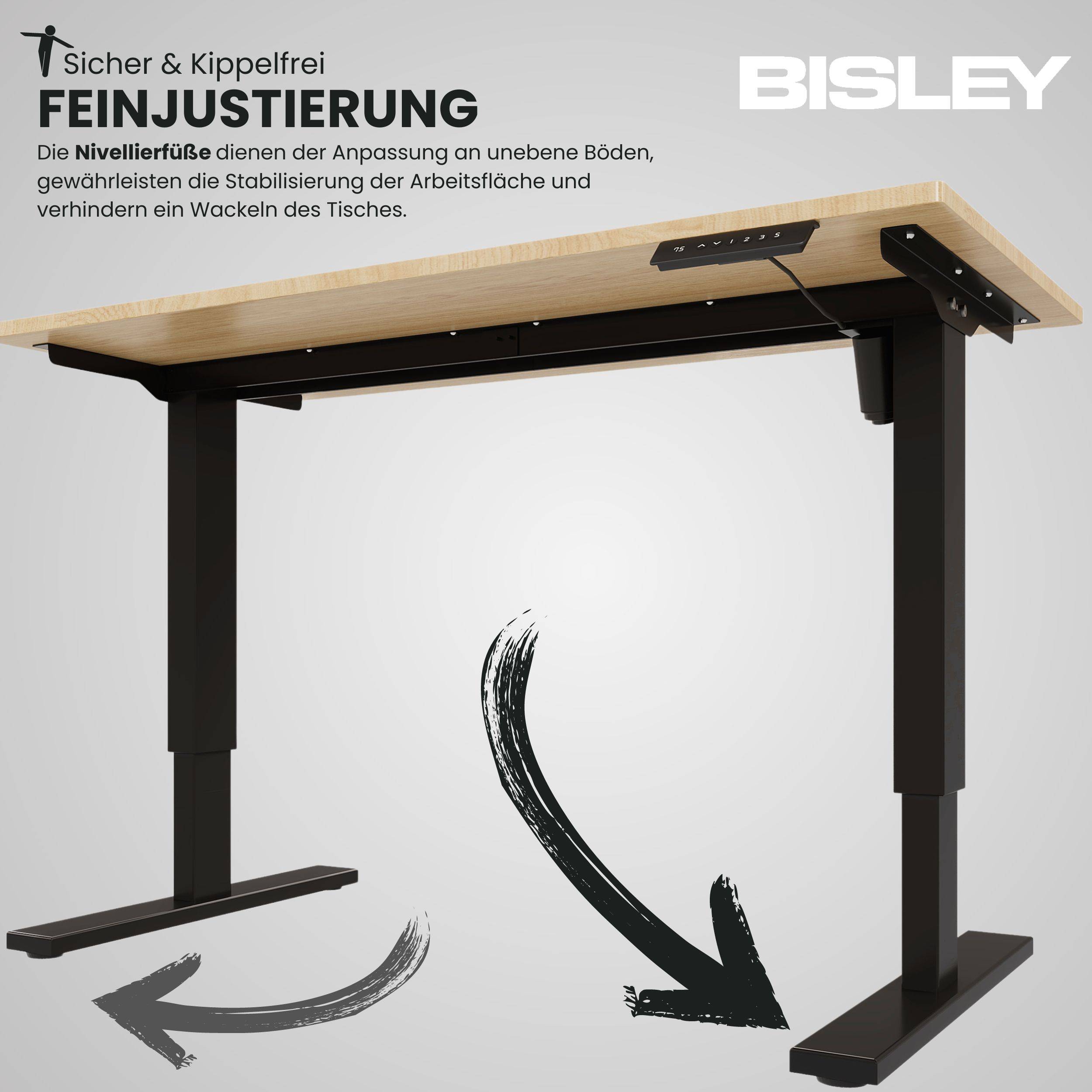 Bisley E-StarterTech Schreibtischgestell - Farbe: Schwarz-2