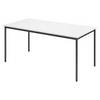 bümö Kantinentisch Serie-V - Größe: 160x80 cm, Optik: Weiß/Schwarz