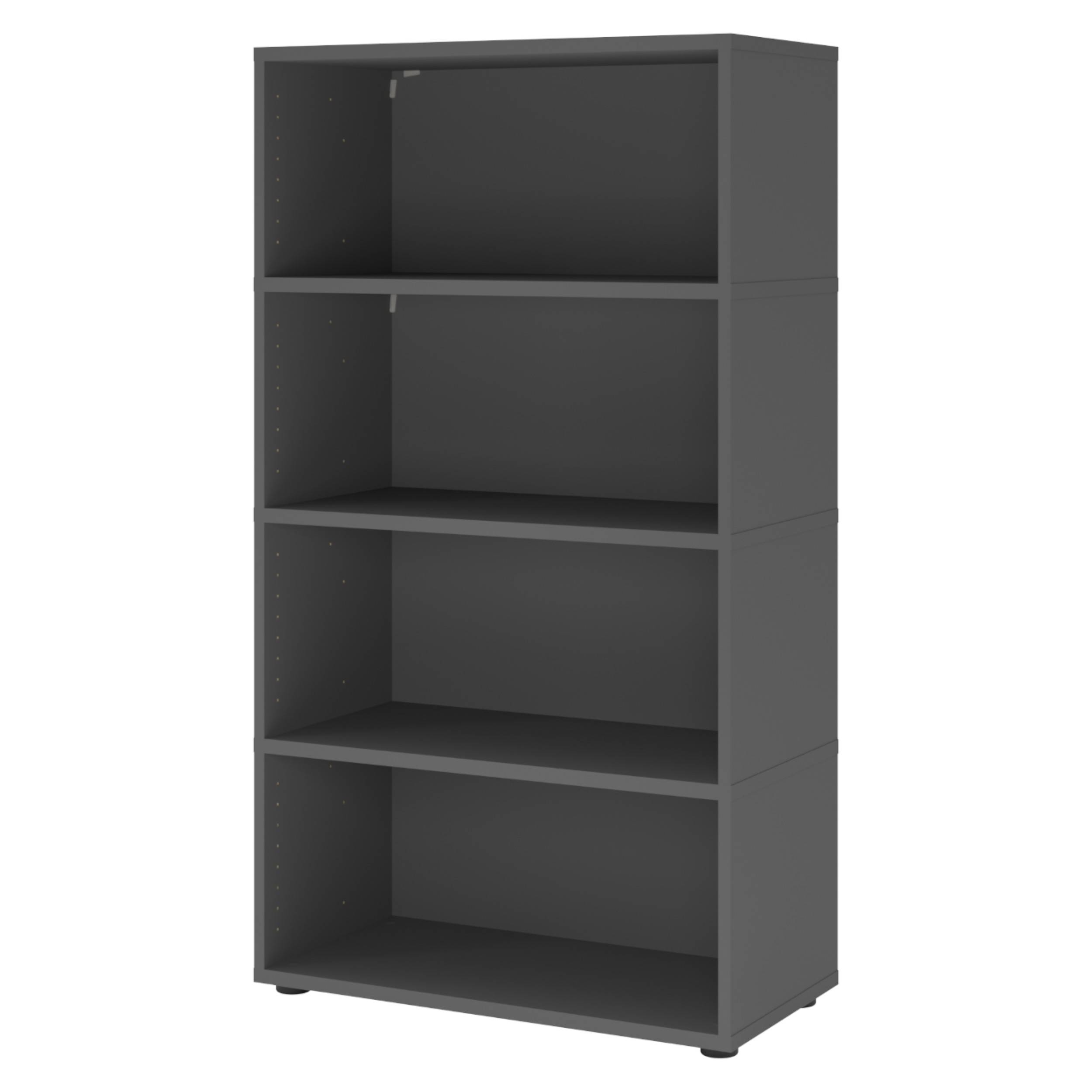 bümö flexi Aktenregal - 4 Ordnerhöhen - Dekor: Graphit-0