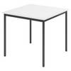 bümö Kantinentisch Serie-V - Größe: 80x80 cm, Optik: Weiß/Schwarz