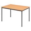 bümö Kantinentisch Serie-V - Optik: Buche/Schwarz, Größe: 120x80 cm
