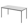 bümö Kantinentisch Serie-V - Größe: 160x80 cm, Optik: Grau/Schwarz
