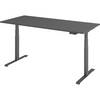 bümö Schreibtisch elektrisch Lite - Dekor: Graphit, Gestell: Graphit, Größe: 180 x 80 cm