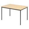 bümö Kantinentisch Serie-V - Größe: 120x80 cm, Optik: Ahorn/Schwarz