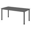 bümö Schreibtisch Serie-H - Größe: 160 x 80 cm, Dekor: Graphit, Gestell: Graphit