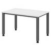 bümö Schreibtisch Serie-Q - Dekor: Weiß, Größe: 120 x 80 cm, Gestell: Graphit