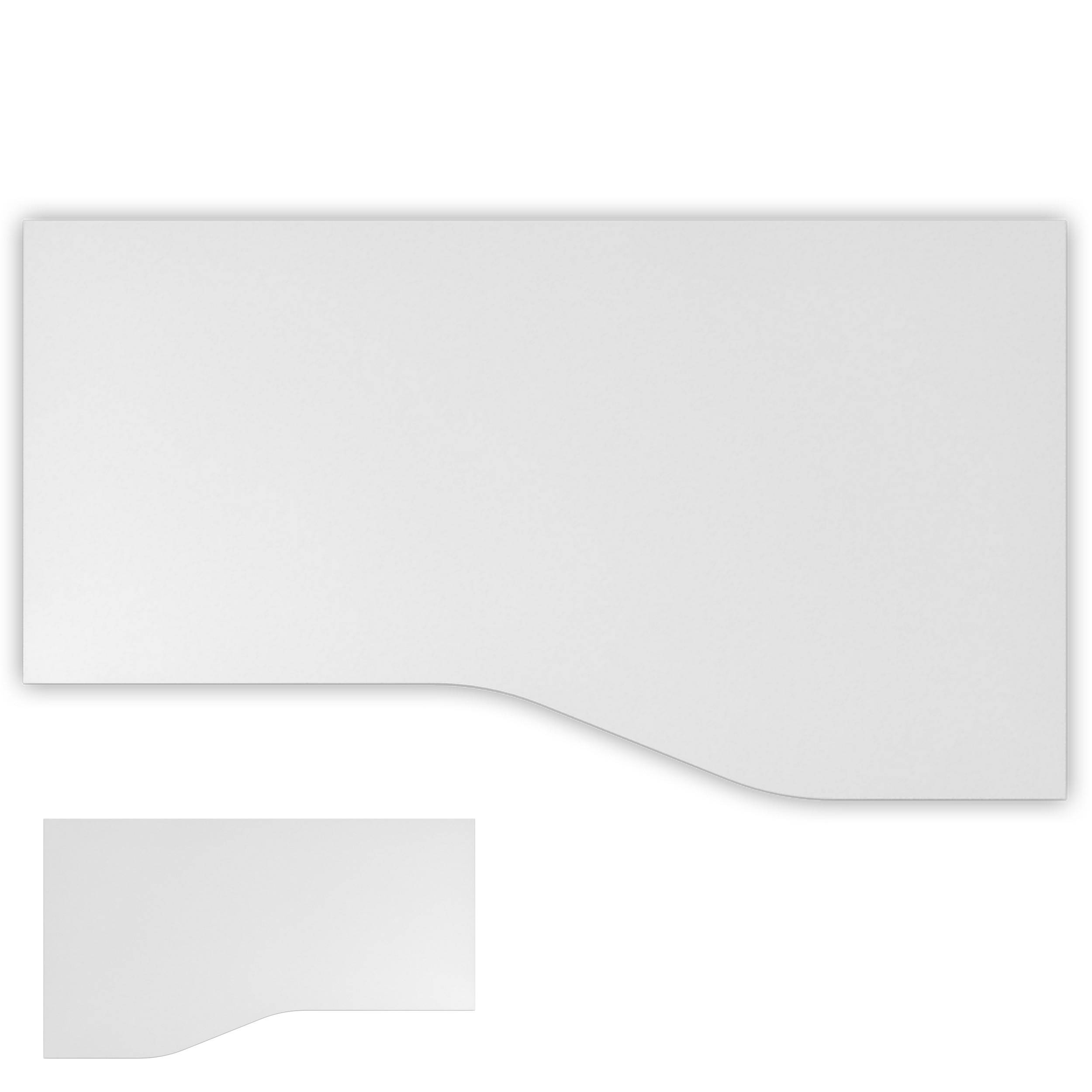 bümö DIY Schreibtischplatte - Dekor: Weiß, Größe: 180 x 100 cm-0