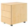 bümö lite Rollcontainer - mit 3 Schubladen - Dekor: Ahorn