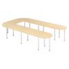 bümö Konferenztisch-Sets Serie-K - Dekor: Ahorn, Größe: Set K6 | 380x240 cm