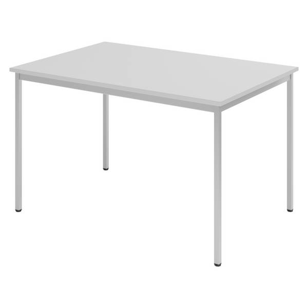 bümö Kantinentisch Serie-V - Größe:  120x80 cm, Optik: Grau/Grau