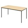bümö Kantinentisch Serie-V - Größe: 160x80 cm, Optik: Ahorn/Schwarz