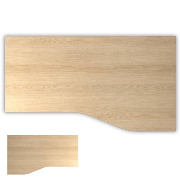 bümö DIY Schreibtischplatte - Größe:  180 x 100 cm, Dekor: Eiche