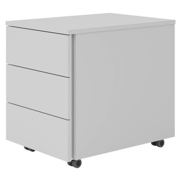 bümö lite Rollcontainer - mit 3 Schubladen - Dekor: Grau