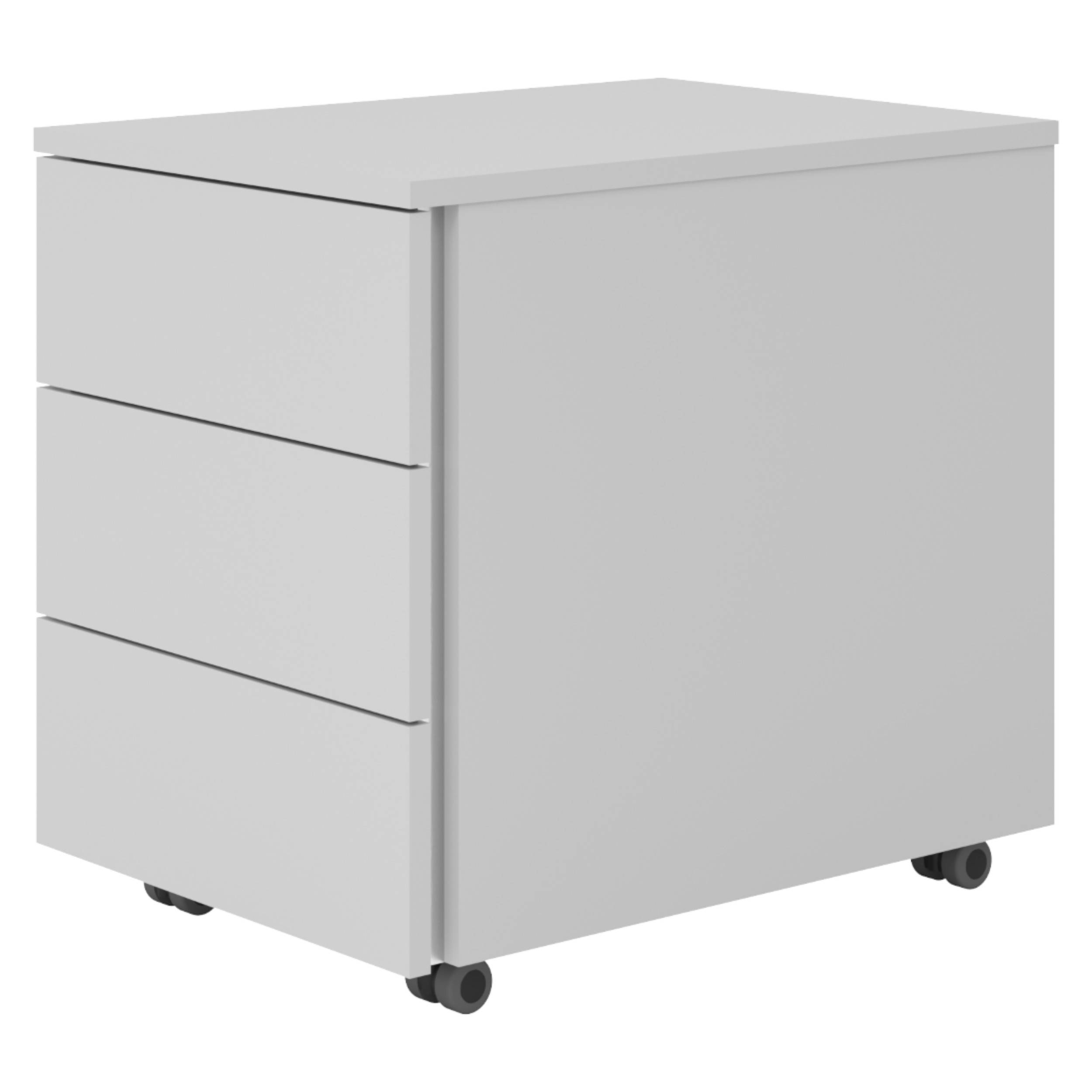 bümö lite Rollcontainer - mit 3 Schubladen - Dekor: Grau-0