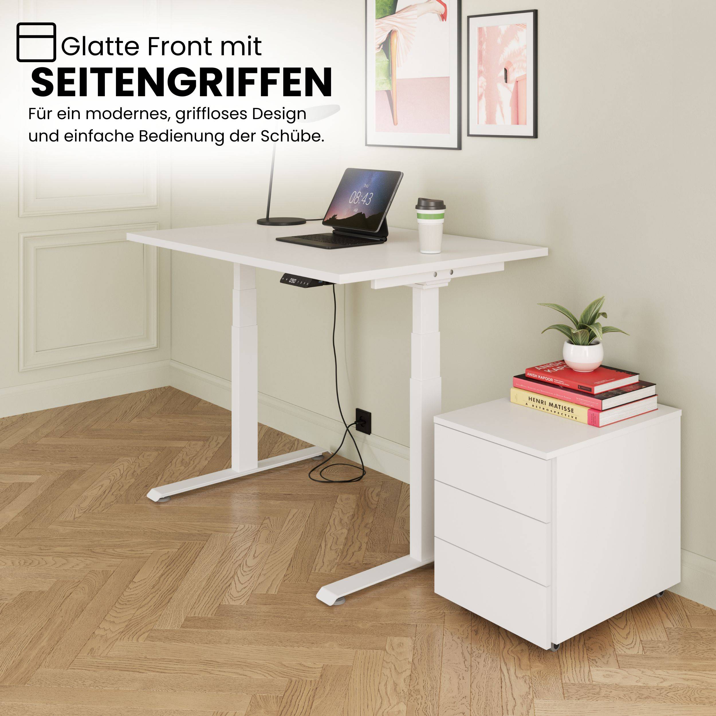 bümö lite Rollcontainer - mit 3 Schubladen - Dekor: Grau-2