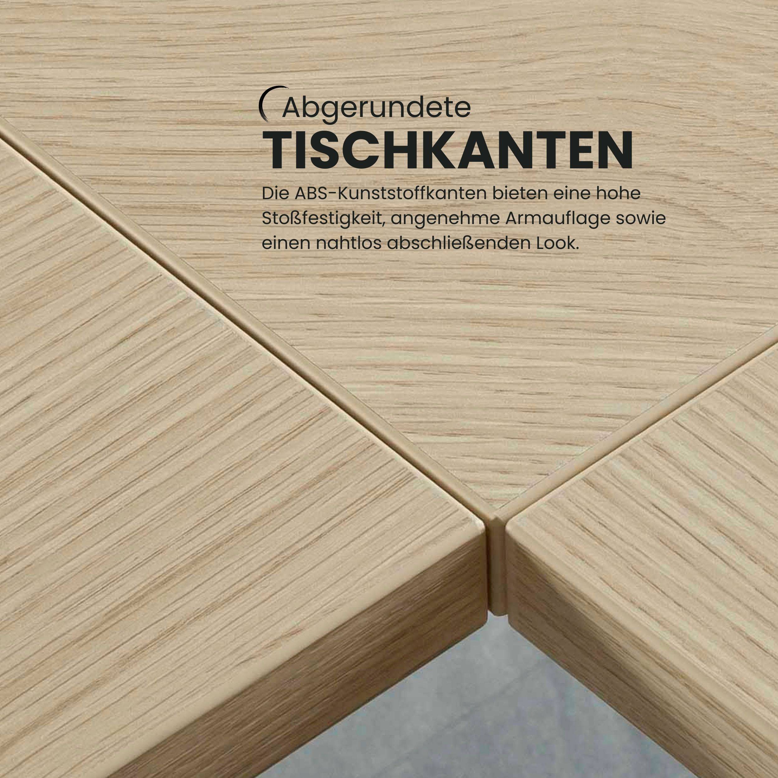 bümö DIY Schreibtischplatte - Größe: 120 x 80 cm, Dekor: Graphit-1