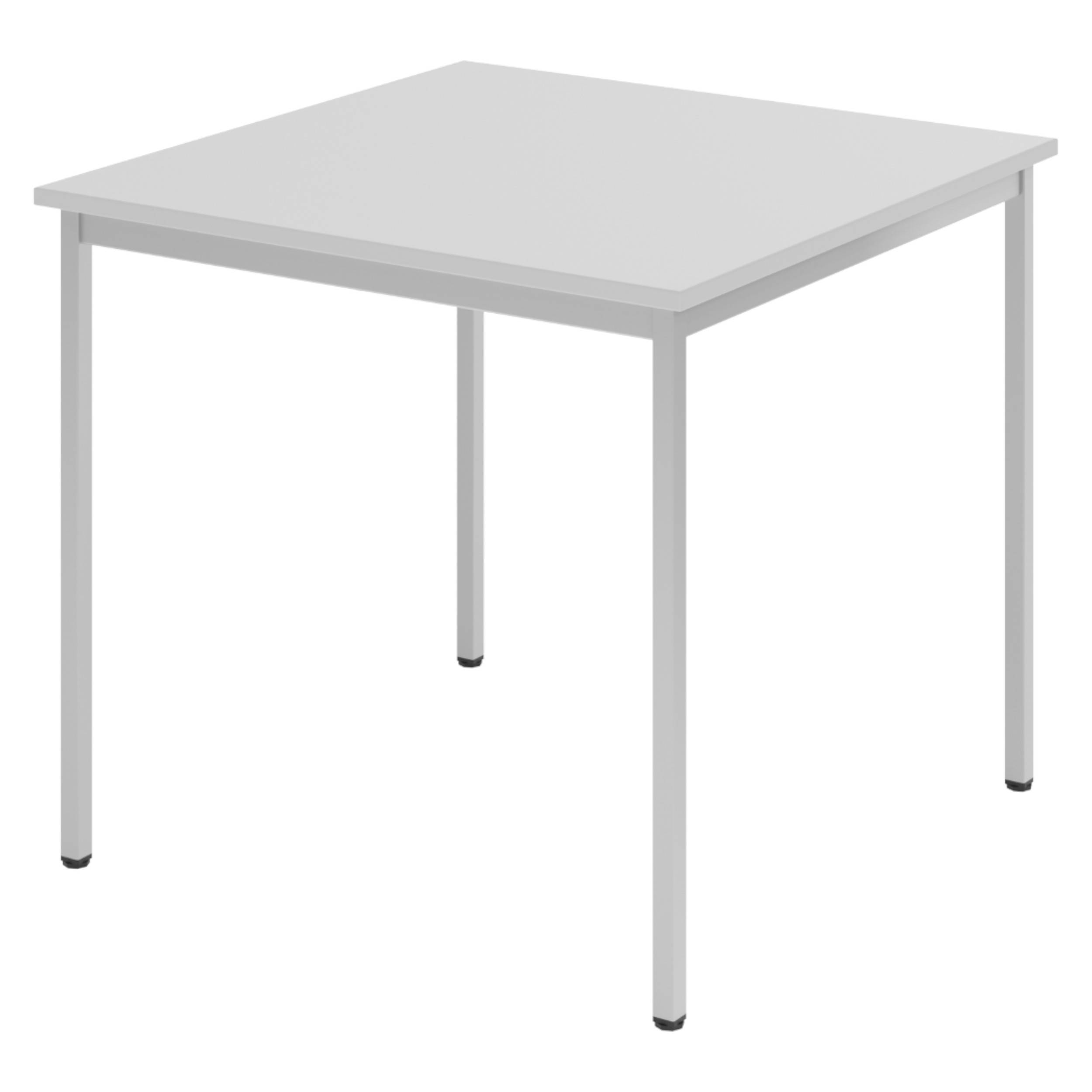 bümö Kantinentisch Serie-V - Größe: 80x80 cm, Optik: Grau/Grau-0