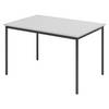 bümö Kantinentisch Serie-V - Größe: 120x80 cm, Optik: Grau/Schwarz