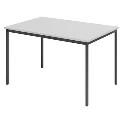 bümö Kantinentisch Serie-V - Größe: 120x80 cm, Optik: Grau/Schwarz-0