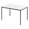 bümö Kantinentisch Serie-V - Größe: 120x80 cm, Optik: Weiß/Schwarz
