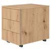 bümö lite Rollcontainer - mit 3 Schubladen - Dekor: Asteiche