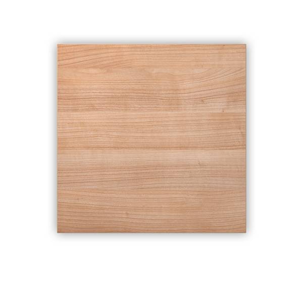 bümö DIY Schreibtischplatte - Größe:  80 x 80 cm, Dekor: Nussbaum