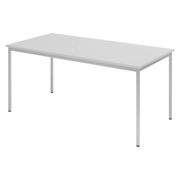bümö Kantinentisch Serie-V - Größe:  160x80 cm, Optik: Grau/Grau