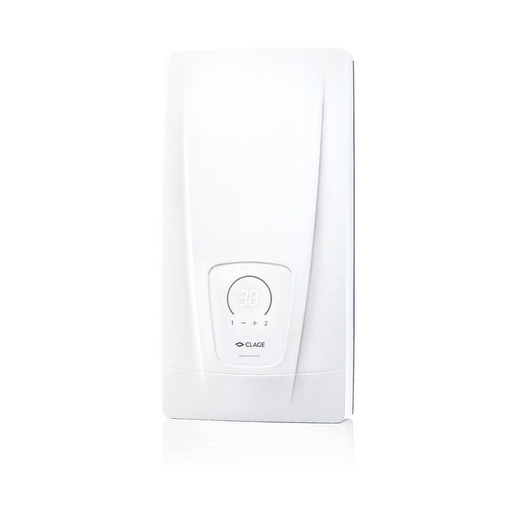 CLAGE DCX Next L Durchlauferhitzer 18/21/24/27kW 400V max. 9,2-13,8l/min einstellbar MPS mit LED-Display, TTC und IES