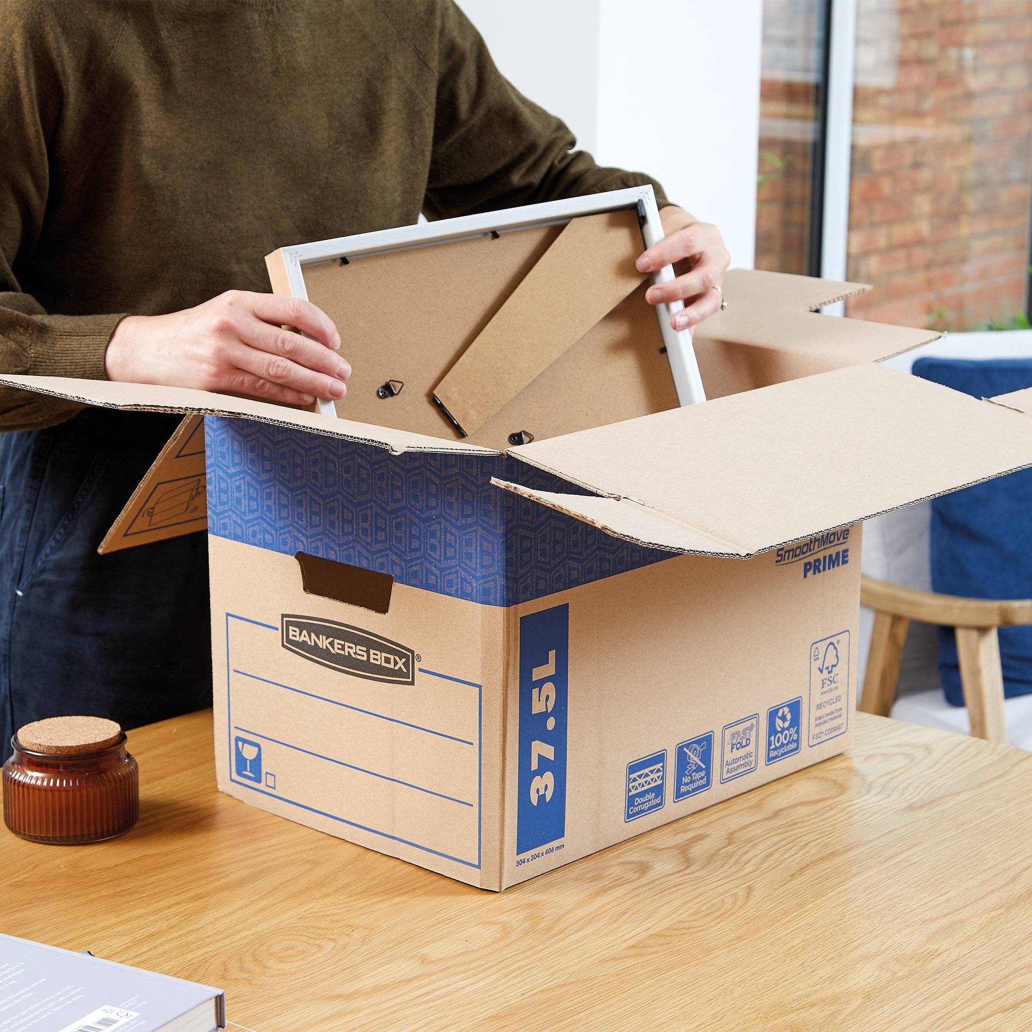 FELLOWES - Bankers Box SmoothMove FastFold Small - Versandkarton-2