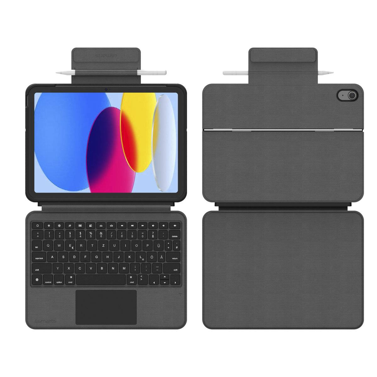 Tastatur Case 2in1 Solid Smart Connect für Apple iPad 10. Gen.-2