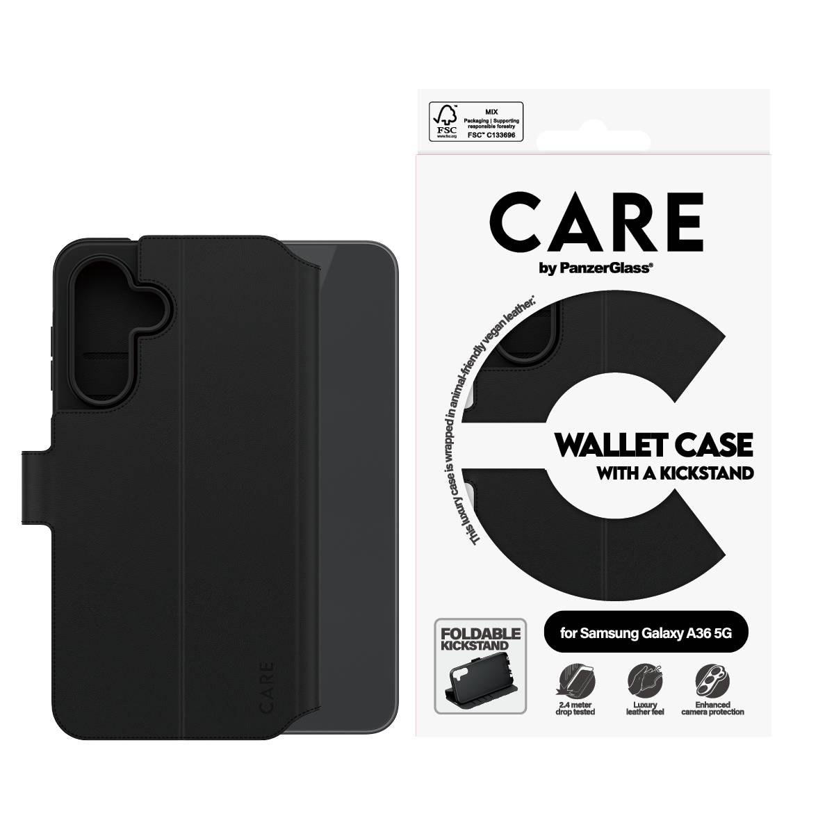 PanzerGlass CARE BY PANZERGLASS FEATURE WALLET CASE WITH KICKSTAND SAMSU-3