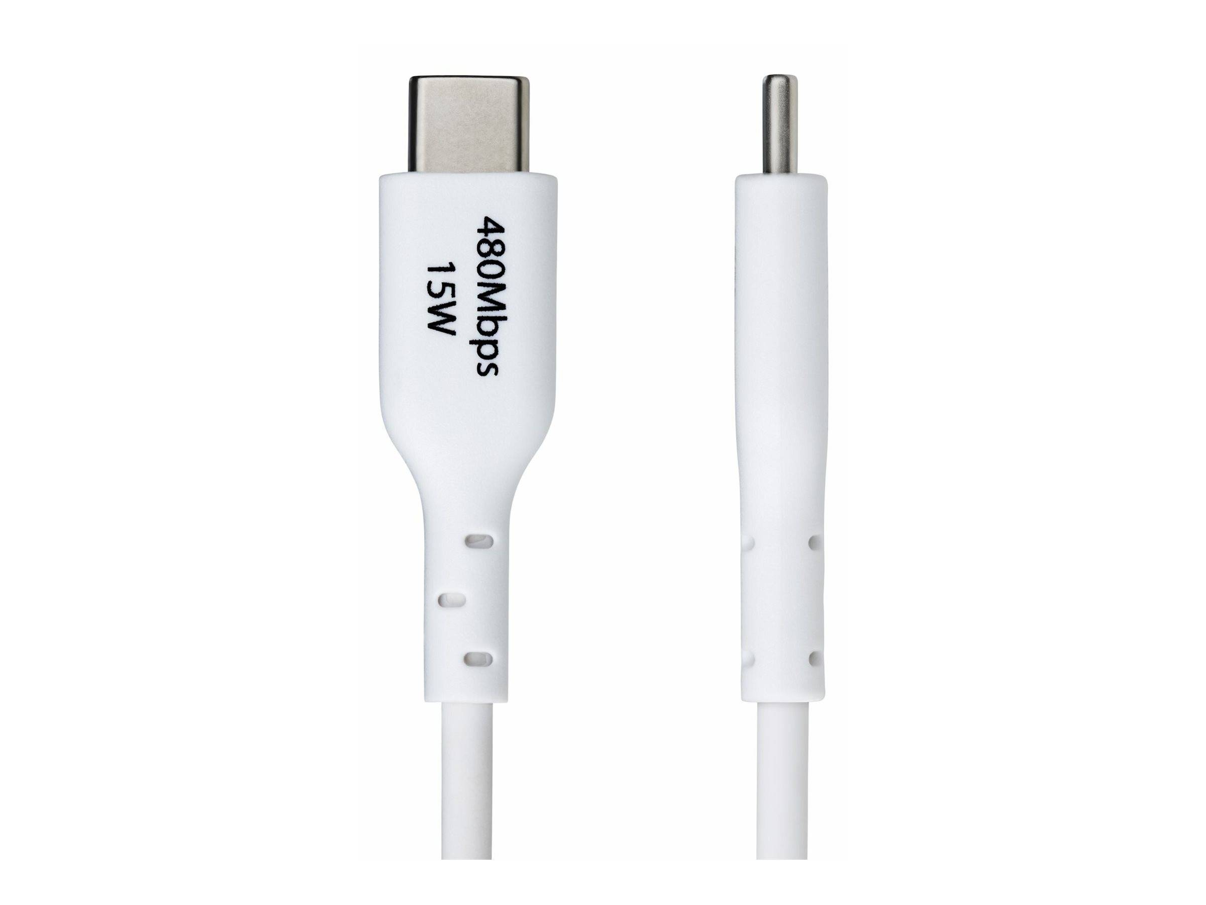 StarTech.com StarTech 3ft (1m) White USB-A to USB-C Charging Cable/Cord, M/M - USB-Kabel - USB (M)-3
