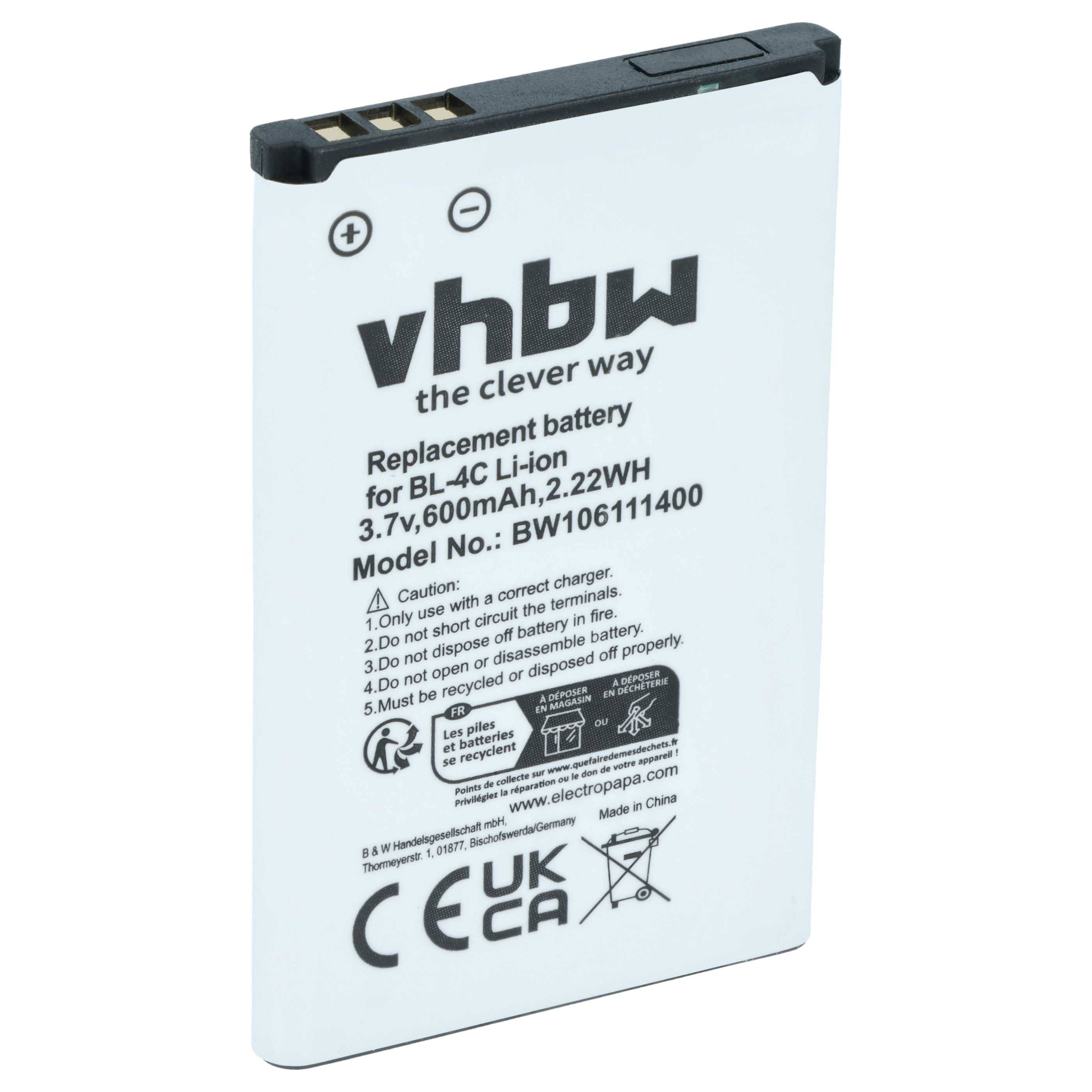 vhbw Akku kompatibel mit SVP HDDV-8310 | HDDV-8250, 600, AGG-052, AGG-023, HDDV-8210, 700, DV-12T Handy Smartphone-0