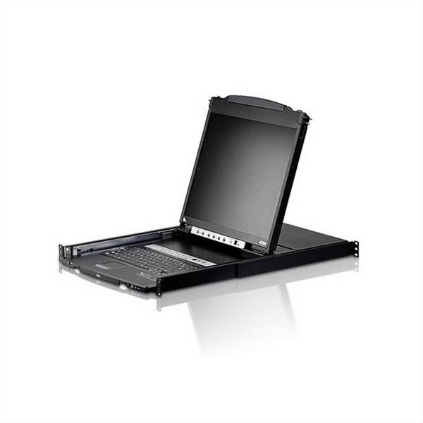 ATEN CL5816N 48cm-LCD KVM Switch USB-PS/2,VGA, 16 Port, DE-Layout