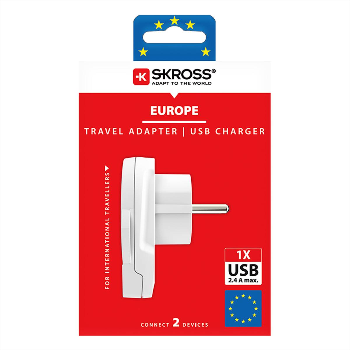 Skross World to Europe USB Stromversorgung Reisesteckeradapter-2